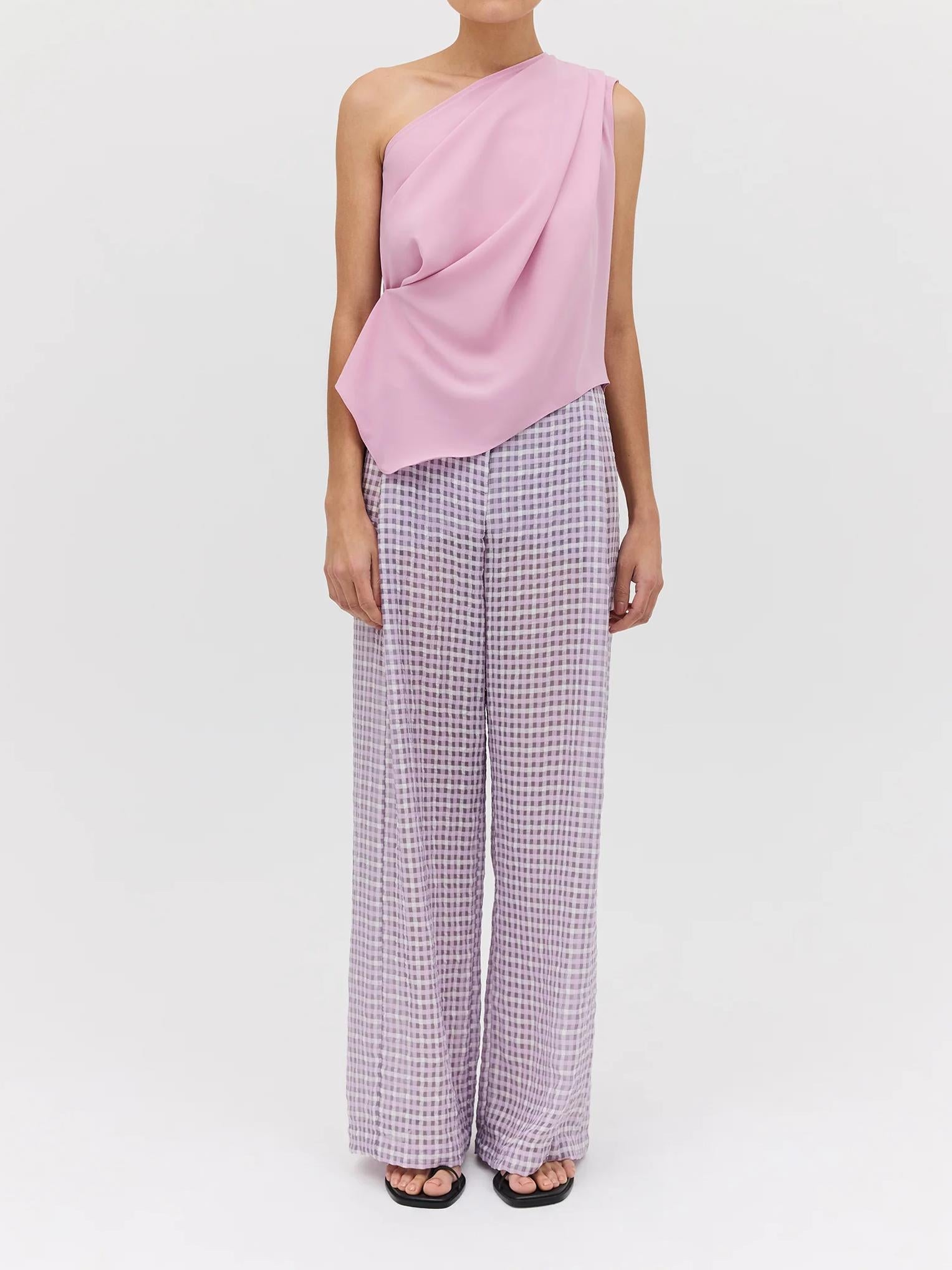 Antonia One-Shoulder Top Front View