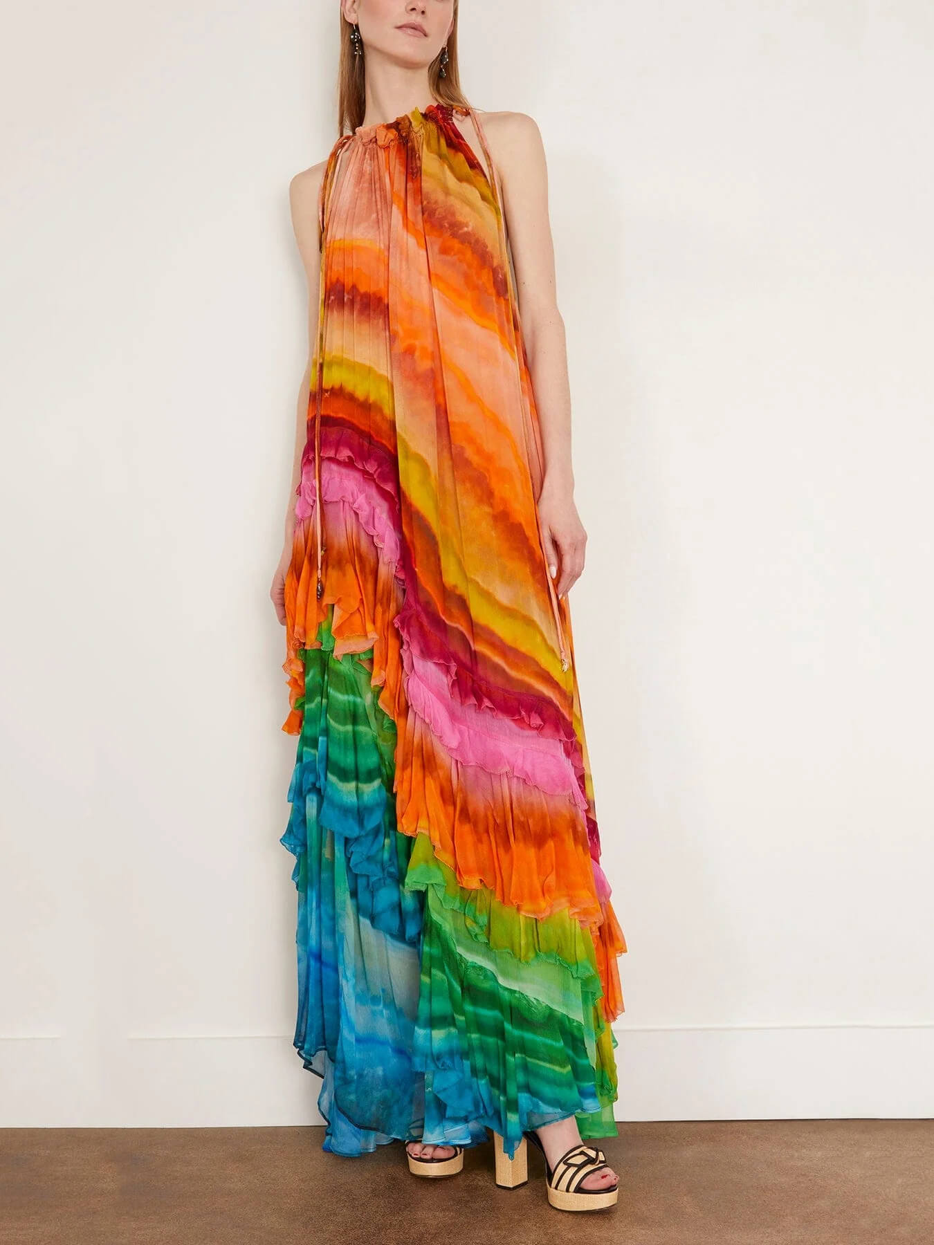 Iris Ruffle Gown