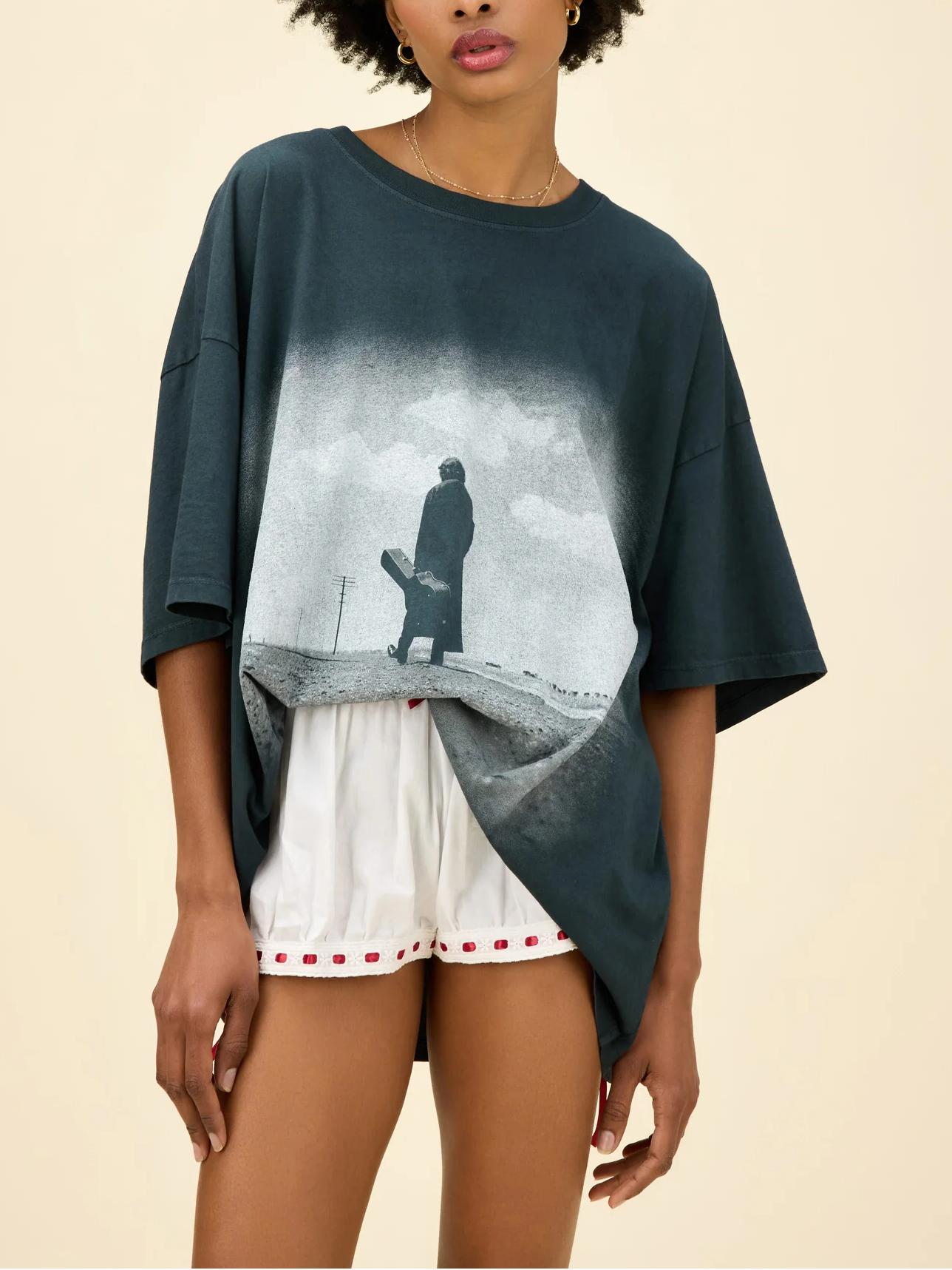 Cash Graphic Mini Dress Back
