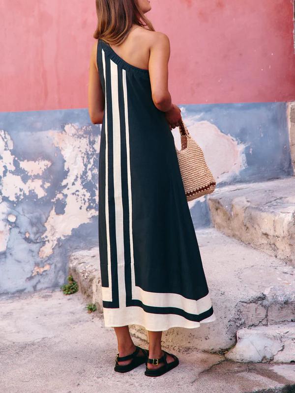 Asymmetrical Midi Dress Back View