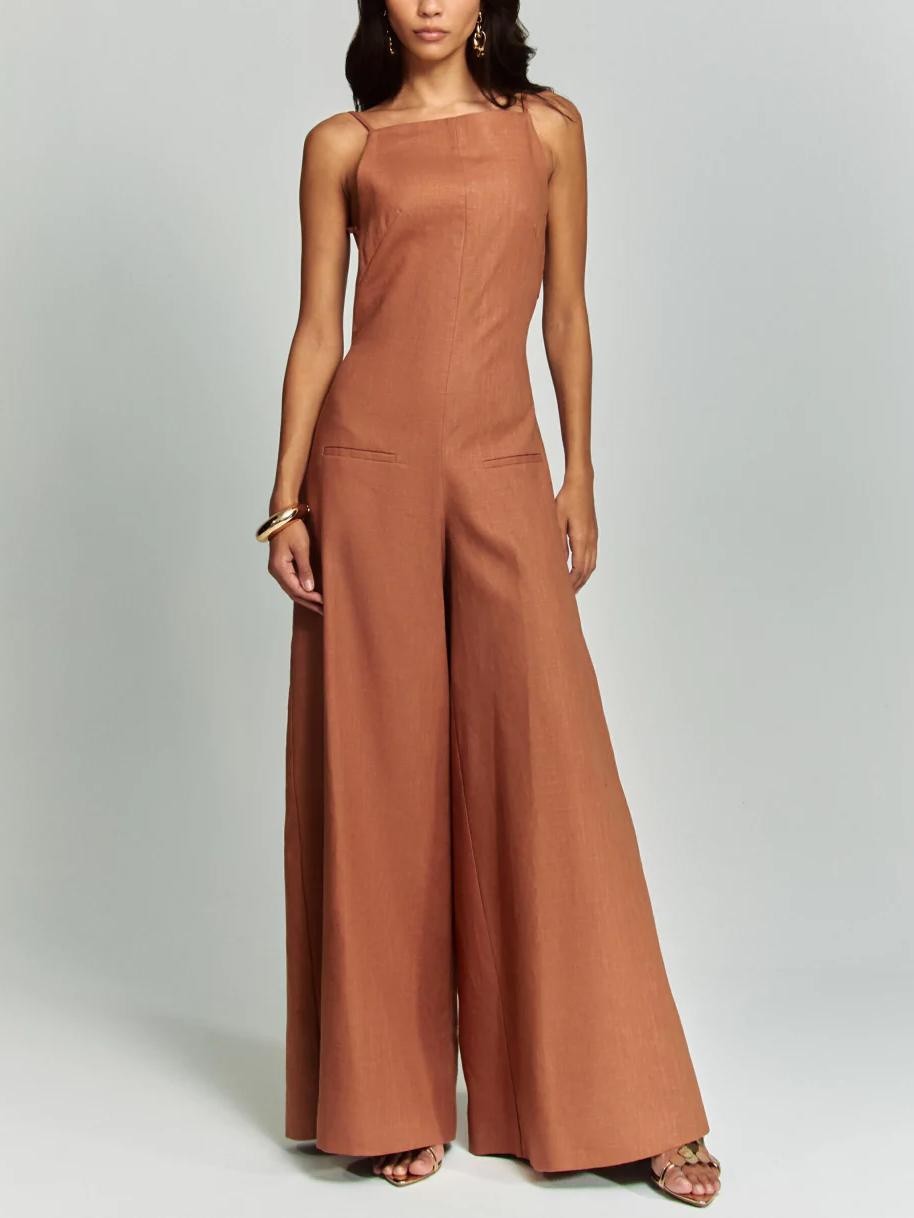 Front View Halter Jumpsuit